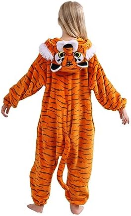 One Piece Pajamas Animal Kids Onesie, Animal Pajamas Halloween Cosplay Costume for Girls Boys