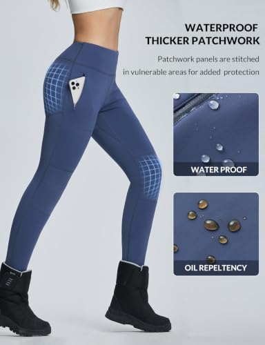 baleaf Women's Ski Pants Thicker Fleece Line Winter Snow Leggings