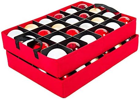 Santa's Bags Christmas Ornament Storage Box, 48 (3") Ornaments