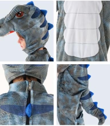 Spooktacular Creations Halloween Realistic T.rex Costume Outfit Dinosaur Jumpsuit with Egg