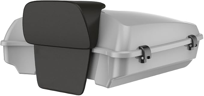 Advanblack 2024 Road Glide Razor Tour Trunk Pack Compatible with Road King FLHR Street Glide FLHX Road Electra Glide 2014-2025 Mounting Rack, Backrest & Stitching Liners (Billiard Gray)