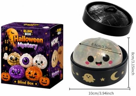 Halloween Dumpling Squishy Stress Relief Fidget Toys，#02-5pcs-3.35in