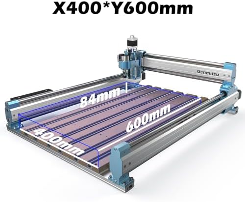 Genmitsu 4060 Aluminum & MDF Hybrid Spoilboard Table for 4040-PRO / 4040-PRO MAX CNC Router Milling Machine, Size 420 x 800 x 20.5mm (16.5''x 31.5''x 0.8''), Expand The Work Area to X400mm x Y600mm