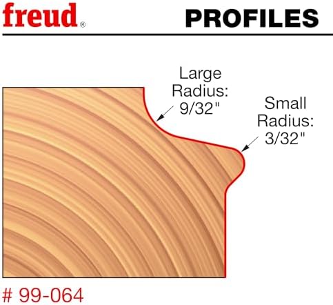 Freud 99-064: 1-3/4" (Dia.) Finger Pull Door Lip Bit with 1/2" Shank
