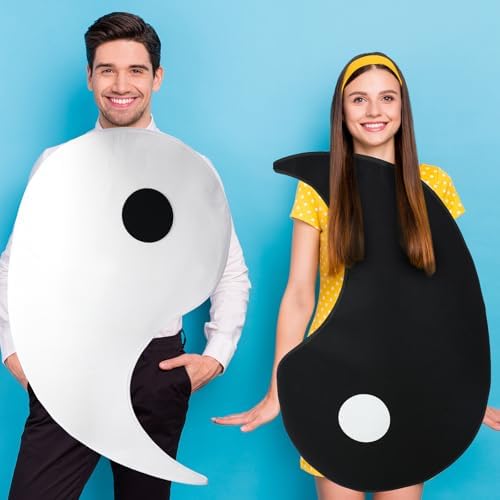 HooLing 2 Pcs Halloween Couples Costumes for Adult