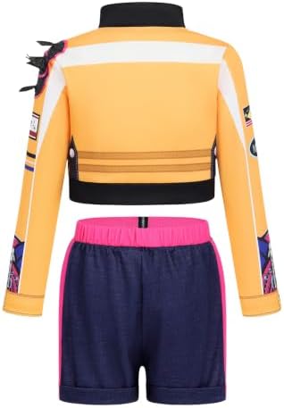 Kids Golden Pop Singer Costume Girls Halloween Costumes Outfit & Accessory