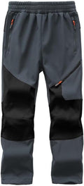 Kids Winter Pants Boys Snow Trousers Waterproof Fleece Lined