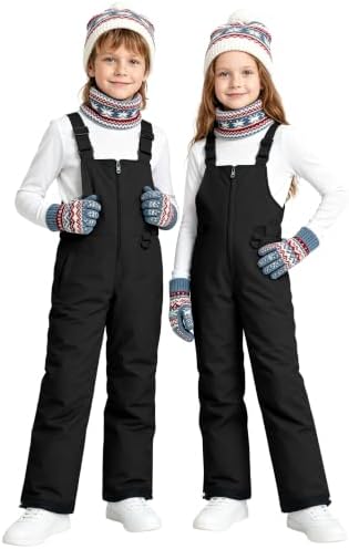 Wantdo Kids Snow Pants Boys & Girls Waterproof Insulated Ski Bib Overalls