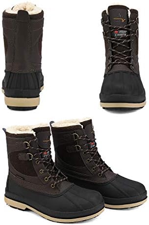 NORTIV 8 Men's Waterproof Winter Snow Boots