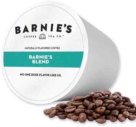Barnie's Coffee Café Blend Single Serve Coffee Pods with Smooth and Balanced Blend of South and Central American Coffee, Medium Roast Compatible with Keurig Brewers, 48 Count