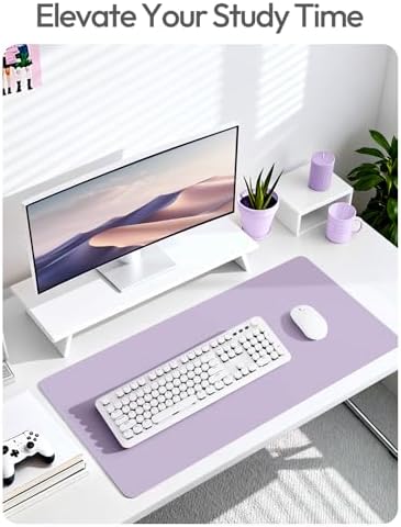 YSAGi Desk Protector&Blotter, Non-Slip Waterproof Leather Mouse Pad