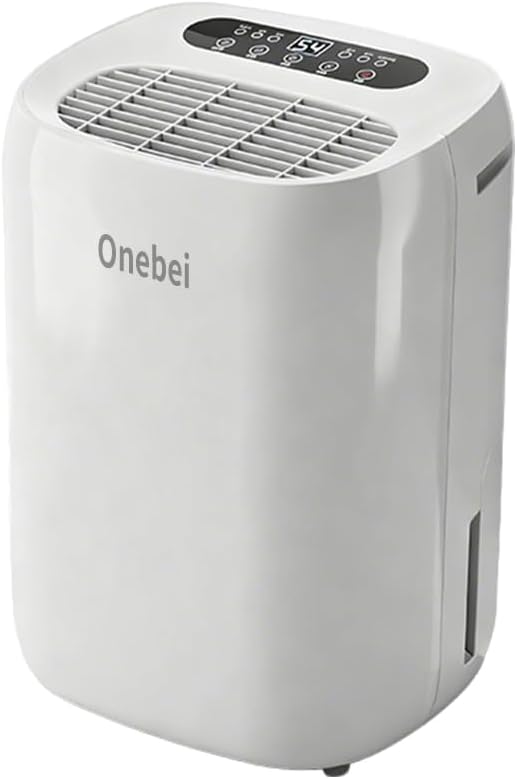 2500 Sq.Ft Dehumidifier, Max 50 Pint/D, Smart Compressor Dehumidifier with 2.8L Water Tank, 1-24H Timing, Auto Defrost, Automatic Cycle Dehumidification for Basement, Bathroom, Bedroom