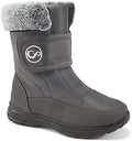 Almusen Snow Boots for Womens Winter Shoes: Warm Fur Lining Mid Calf Boots Women Anti Slip Waterproof Hook Loop Comfortable Outdoor Boot