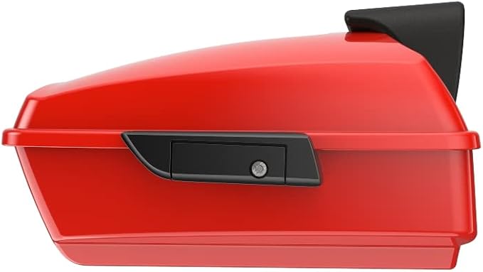 Advanblack Road Glide Tour Trunk Pack Performance Orange Chopped Tour Trunk Pack Backrest Pad for '97-'25 Harley Touring Road King Street Glide Electra Glide CVO models