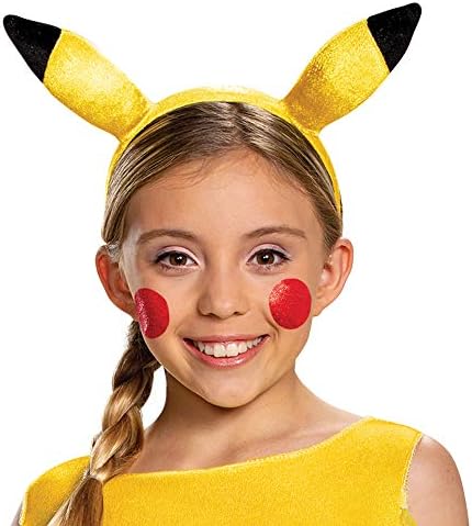 Disguise Pokemon Pikachu Costume for Girls, Deluxe Character Outfit, Kids Size Large (10-12) Yellow (90763G)