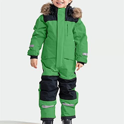 YRAETENM Snow Suit for Kids Boys Girls One Piece Snowsuit Girls and Boys Waterproof Insulated Winter Jumpsuit Coveralls