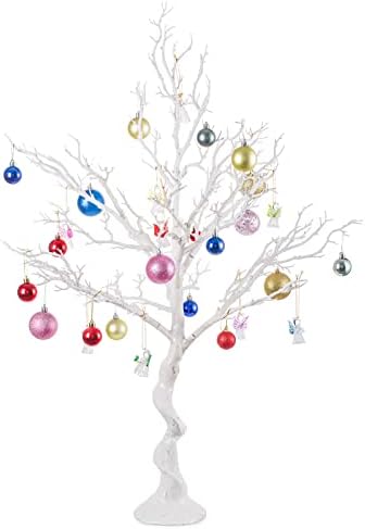 NUPTIO Artificial White Tree Branch for Christmas, Wedding, 31.5 inch
