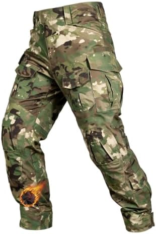 TRGPSG Men's Fleece Lined Hiking Pants Winter Tactical Pants
