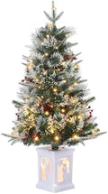 GAOMON 3FT Prelit Christmas Tree, Artificial Xmas Tree with Lighting Base