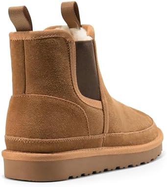 Bruno Marc Men's FuzzyGo Winter Chelsea Boots