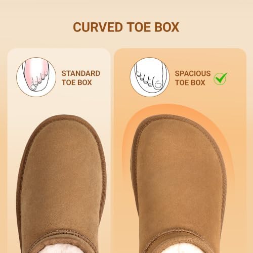 DREAM PAIRS Women's Winter Snow Boots - Classic Ankle Boots