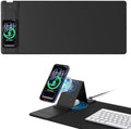 Mouse Pad with Magnetic Wireless Charging & Adjustable Phone Stand