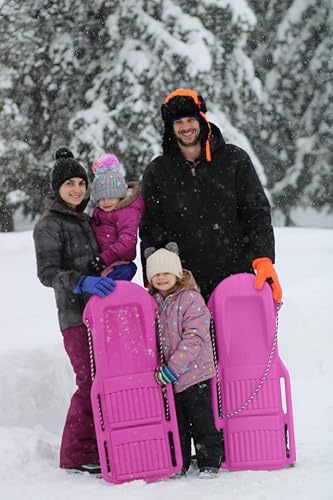 The Original Retro Racer Snow Sled by Confer Plastics, Durable Design for All Ages, Made in USA. Available in Single or 2 Pack