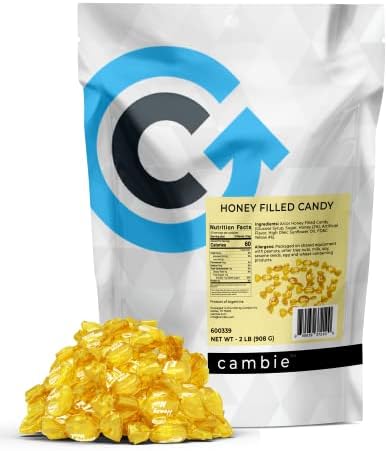 Cambie Honey Filled Hard Candy Individually Wrapped - 2 lbs of Honey Candy