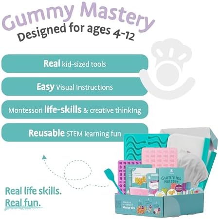 Tovla Jr. Kids Gummy Making Kit | Real Reusable Candy Science | Ages 6-12