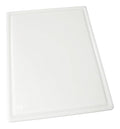 Winco 18" x 24" White Heavy-Duty Plastic Cutting Board | Dishwasher safe, Catches juices, Stain resistant, Great for Charcuterie, Cheese, Appetizers and Buffet Displays