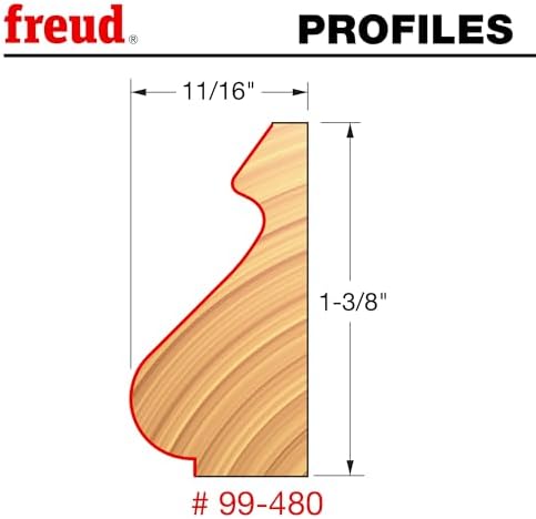 Freud 99-480: 1-3/4" (Dia.) Base and Cap Bit with 1/2" Shank