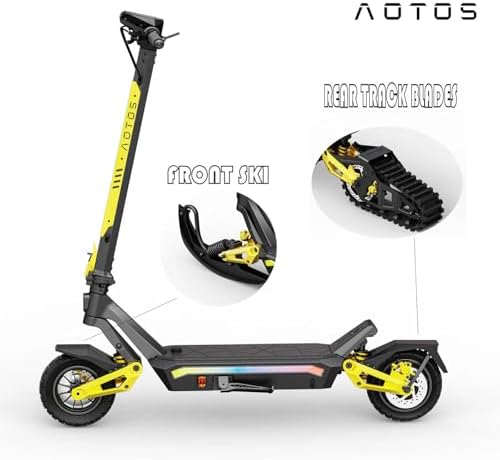 AOTOS GT01 PRO Electric Snow Scooter 14MPH,All Terrain Scooter,Snowmobile
