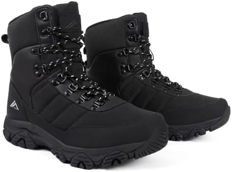 Men's Waterproof Snow Boots Warm and Lightweight Winter Outdoor Hiking