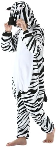 Animal Onesie Pajamas for Kids, Soft Flannel Halloween Cosplay Costume for Boys Girls