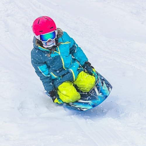 Artikfun 36in Winter Foam Snow Sled with Tow Rope and Handles
