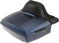 Advanblack Road Glide Tour Trunk Pack Midnight Blue King Tour Trunk Pack Luggage +Wrap-Around Backrest Pad for '97-'25 Harley Touring Road King Street Glide Electra Glide CVO models
