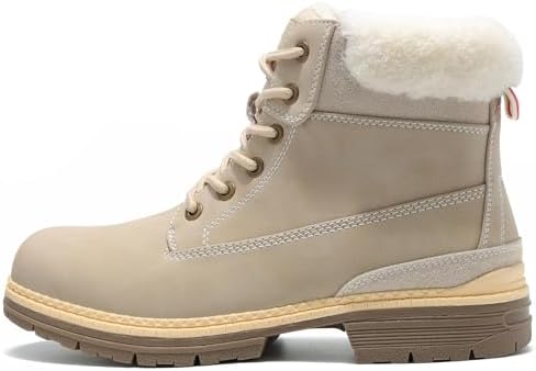 COTTIMO Womens Snow Hiking Winter Boots Casual Fur Lined Fashion Boots