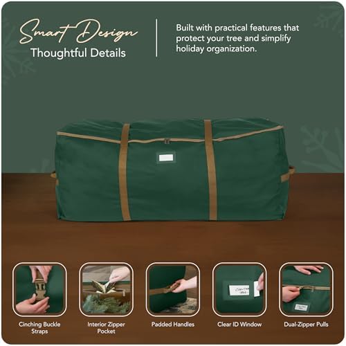 Covermates Christmas Tree Cinch Bag, Fits 6-7.5 ft Trees, Green