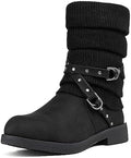 DREAM PAIRS Women's Mid Calf Fashion Winter Snow Boots