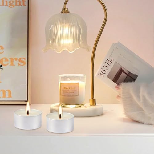 200 Pack White Bulk Candles, 6 Hour Unscented Tea Lights Candles