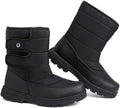 todaysunny Mens Snow Boots Waterproof Womens Winter Boots Fur Lined Warm Lightweight Mid-Calf Casual Outdoor Cold Weather Shoes Unisex