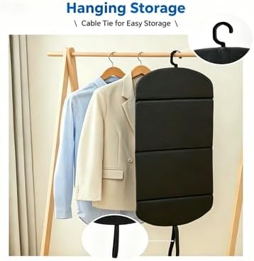 Foldable Hanging Ironing Board with Hook, 36x16 in, Gray | Wrinkle-Free Anywhere — Foldable Heat-Resistant Steamer Pad with Hook, 36x16", Portable for Home & Travel