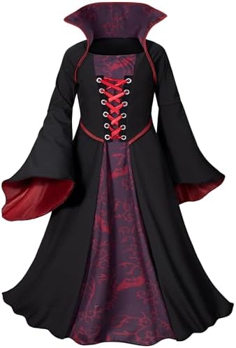 Vampire Costume for Girls 3-12 Years
