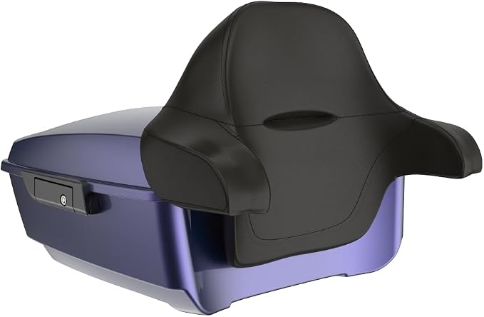 Advanblack 2026 Road Glide Tour Trunk Pack Purple Abyss King Tour Trunk Pack+Wrap-Around Backrest Pad Fits For Harley Touring CVO Road King Street Glide Electra Glide Ultra Limited 1997-2026