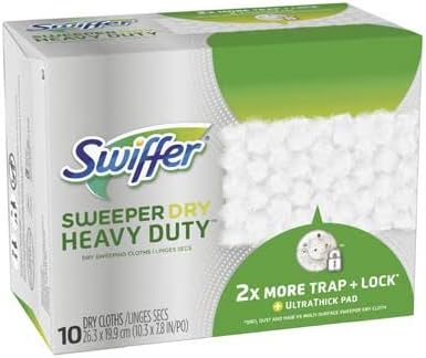 b'Swiffer 77136 Dry Sweeping Cloths, Heavy-Duty, 10-Ct. - Quantity 4