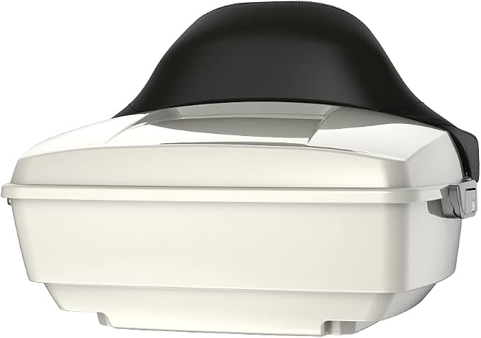 Advanblack Road Glide Tour Trunk Pack Bonneville Salt Pearl King Tour Trunk Pack Luggage +Wrap-Around Backrest Pad for '97-'25 Harley Touring Road King Street Glide Electra Glide CVO models