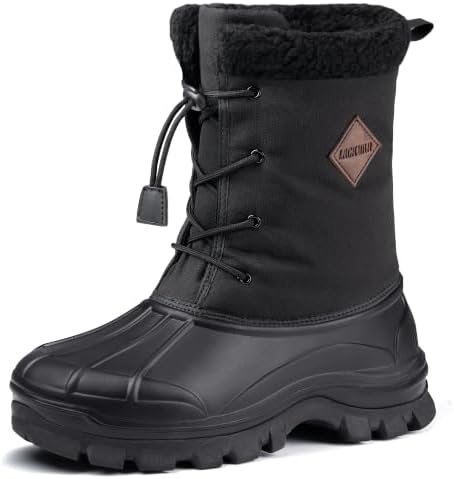 Snow Boots for Men Waterproof Lightweight Winter Men's Snow Boots