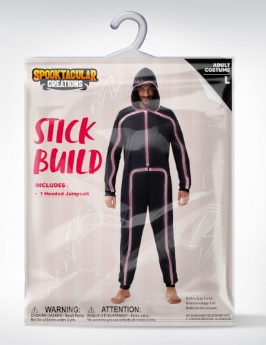 Spooktacular Creations Halloween Costume Adult Glow in the Dark Costume Men