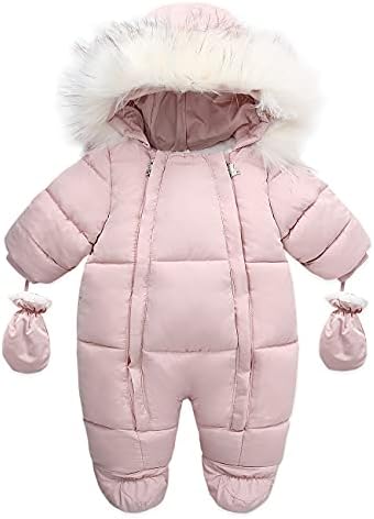 Baby Girls Winter Snowsuits Toddler Jackets For Boy Infant Jumpsuit
