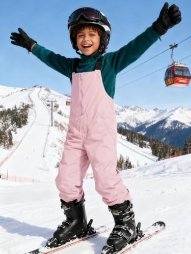 Haloumoning Boys Snow Bibs Kids Ski Pants 5-14 Years